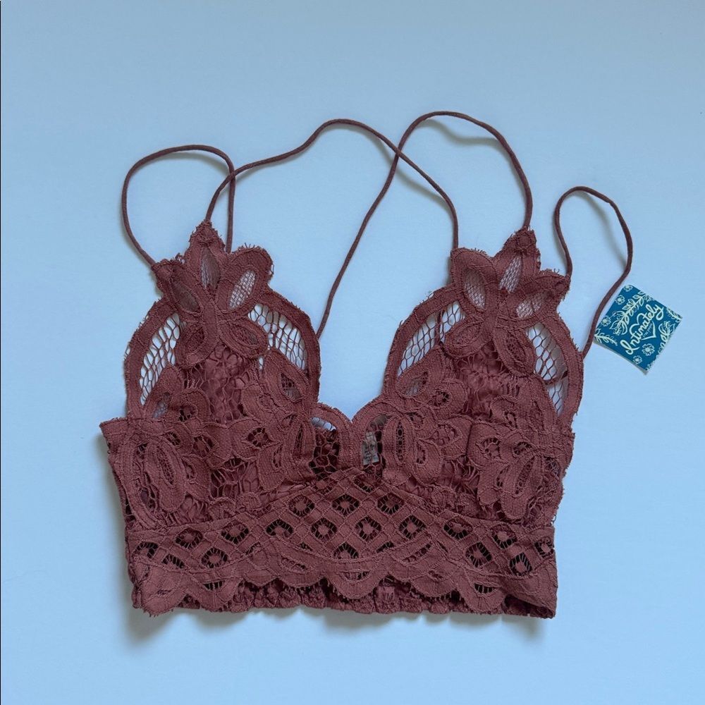 Free People Adella Bralette Copper X-Small NWT - Picture 2 of 3